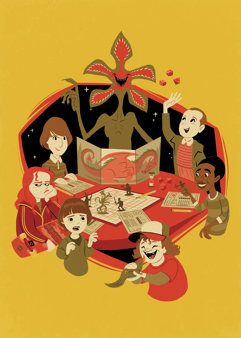 Dungeons And Dragons Game: постер из коллекции Stranger Things Series