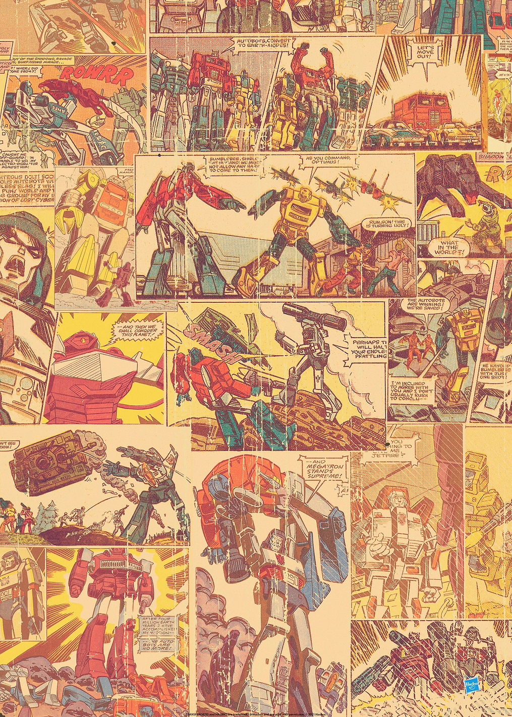 Comic strip: постер из коллекции Transformers