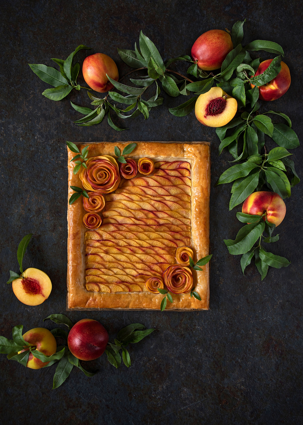 Peach roses tart: постер из коллекции World Class Photos