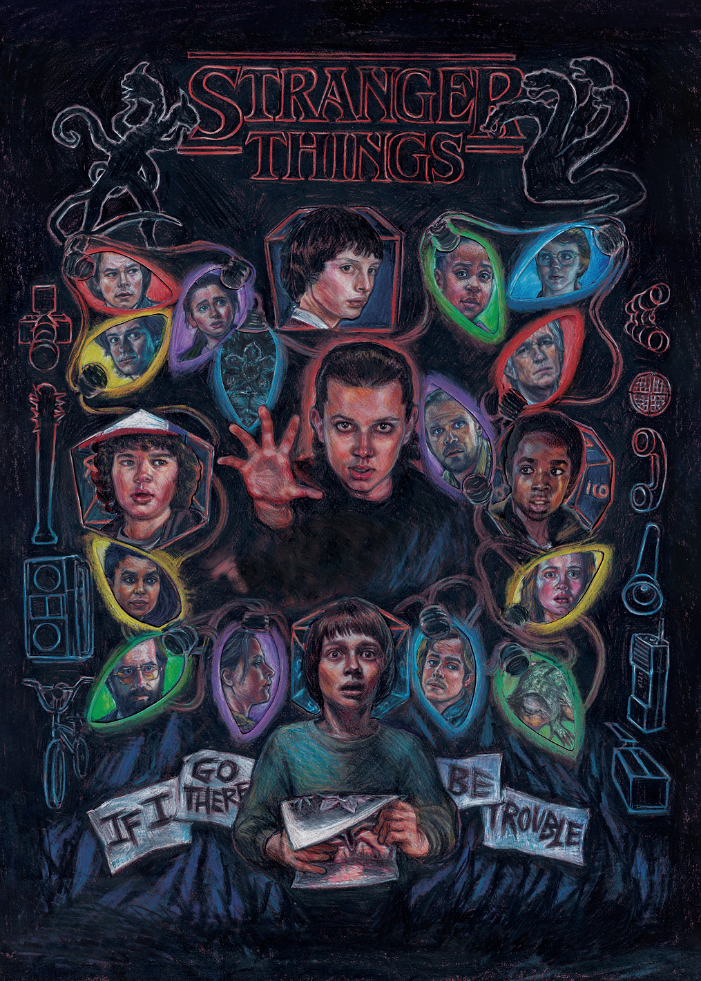 Stranger Things Key Art: постер из коллекции Stranger Things Series