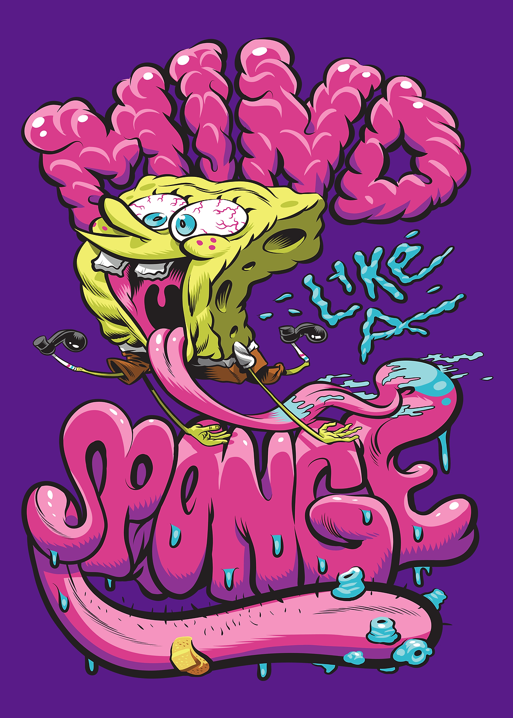 Mind Like A Sponge: постер из коллекции SpongeBob SquarePants