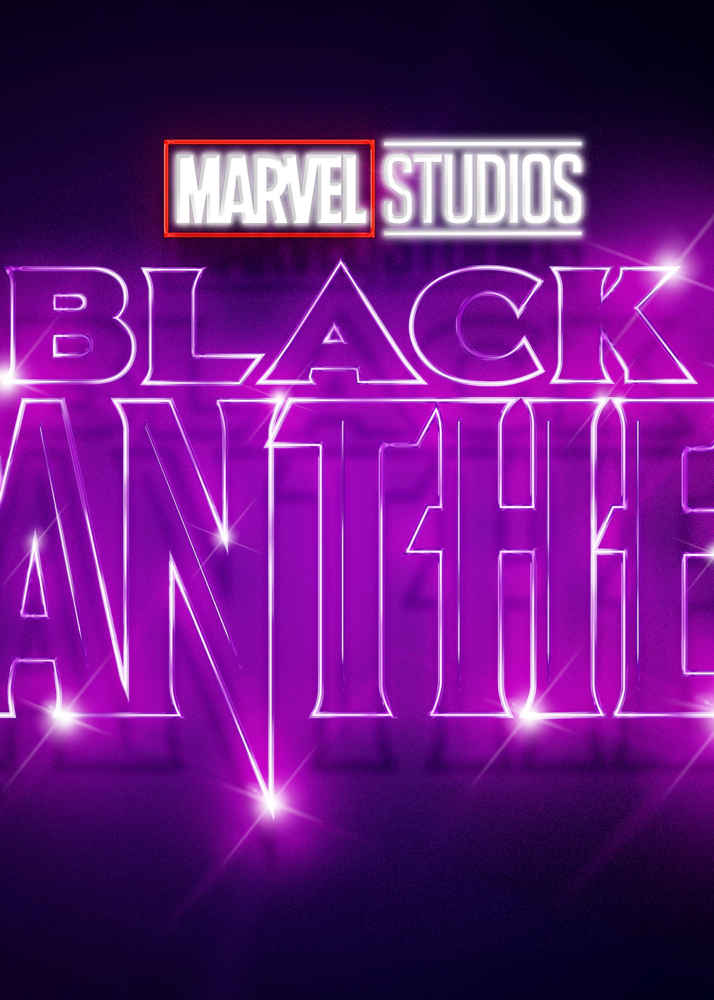 Black Panther Neon: постер из коллекции Marvel