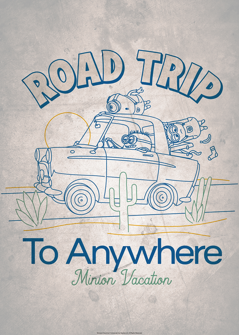 Road trip to anywhere: постер из коллекции Minions