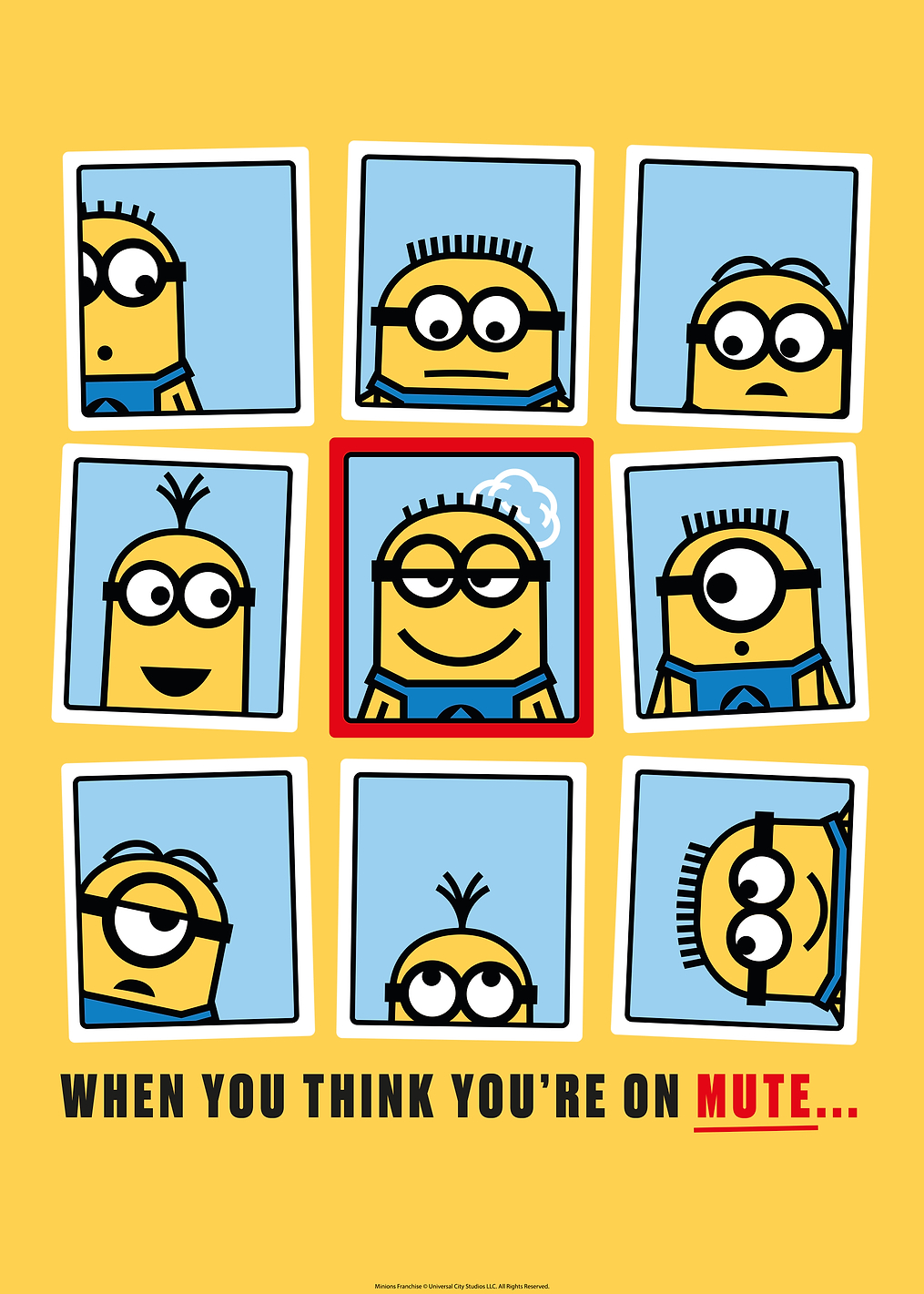 When you think you're mute: постер из коллекции Minions