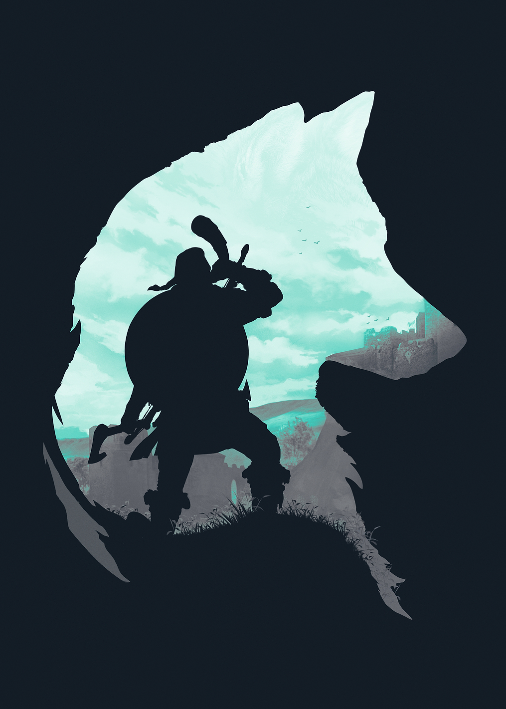 Valhalla Wolf Shadow: постер из коллекции Assassin's Creed