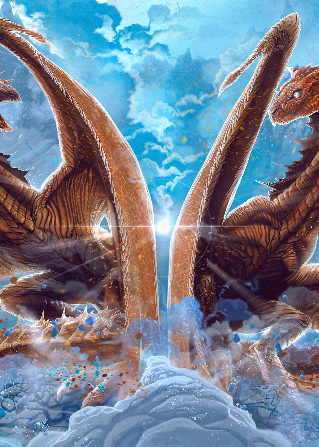 Twin Dragons: постер из коллекции The Elder Scrolls