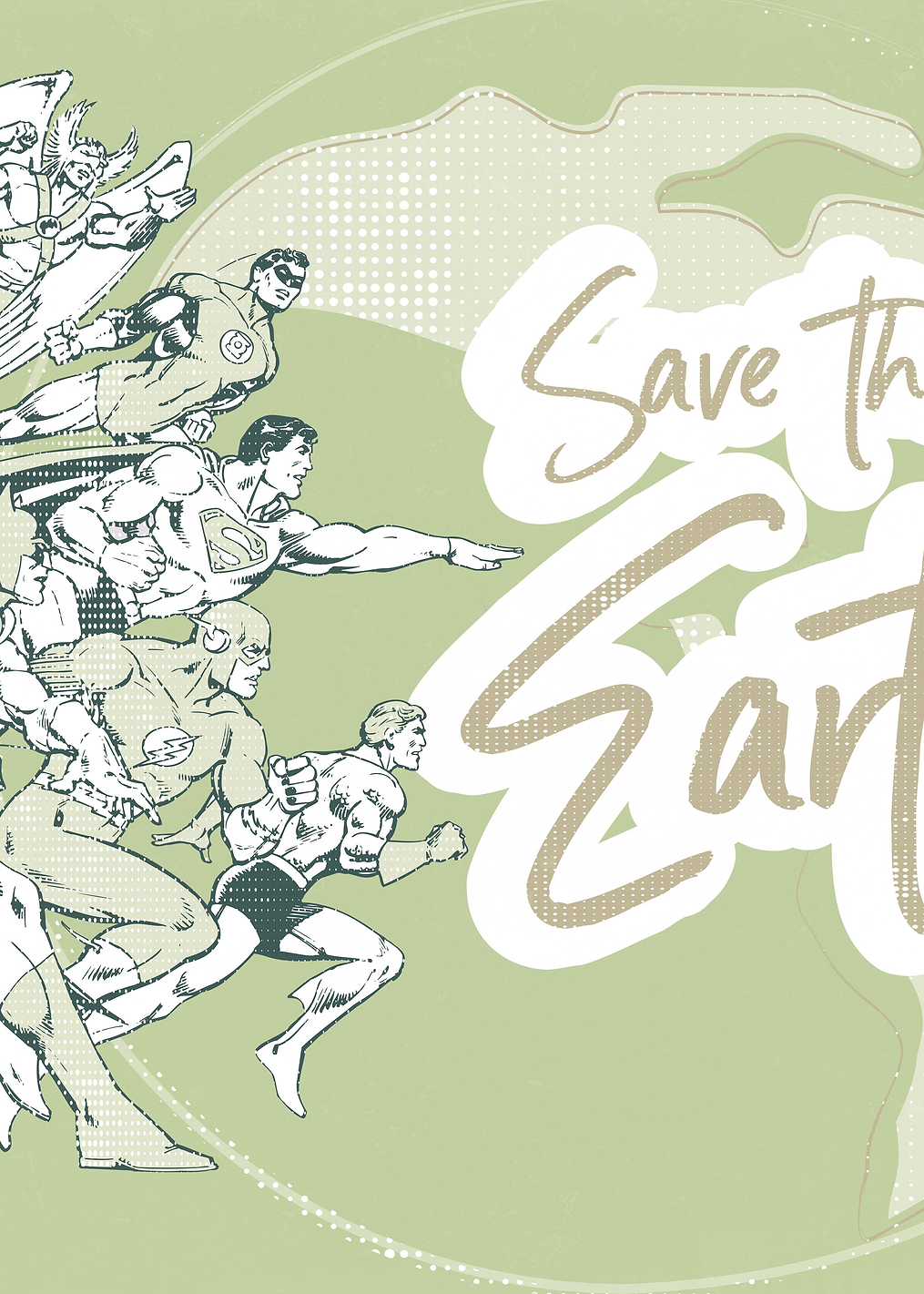 Save the Earth: постер из коллекции DC Comics