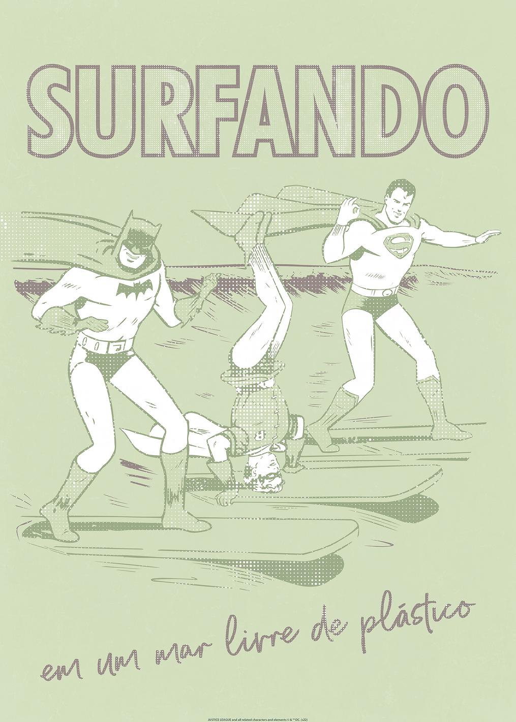 Surfando: постер из коллекции DC Comics