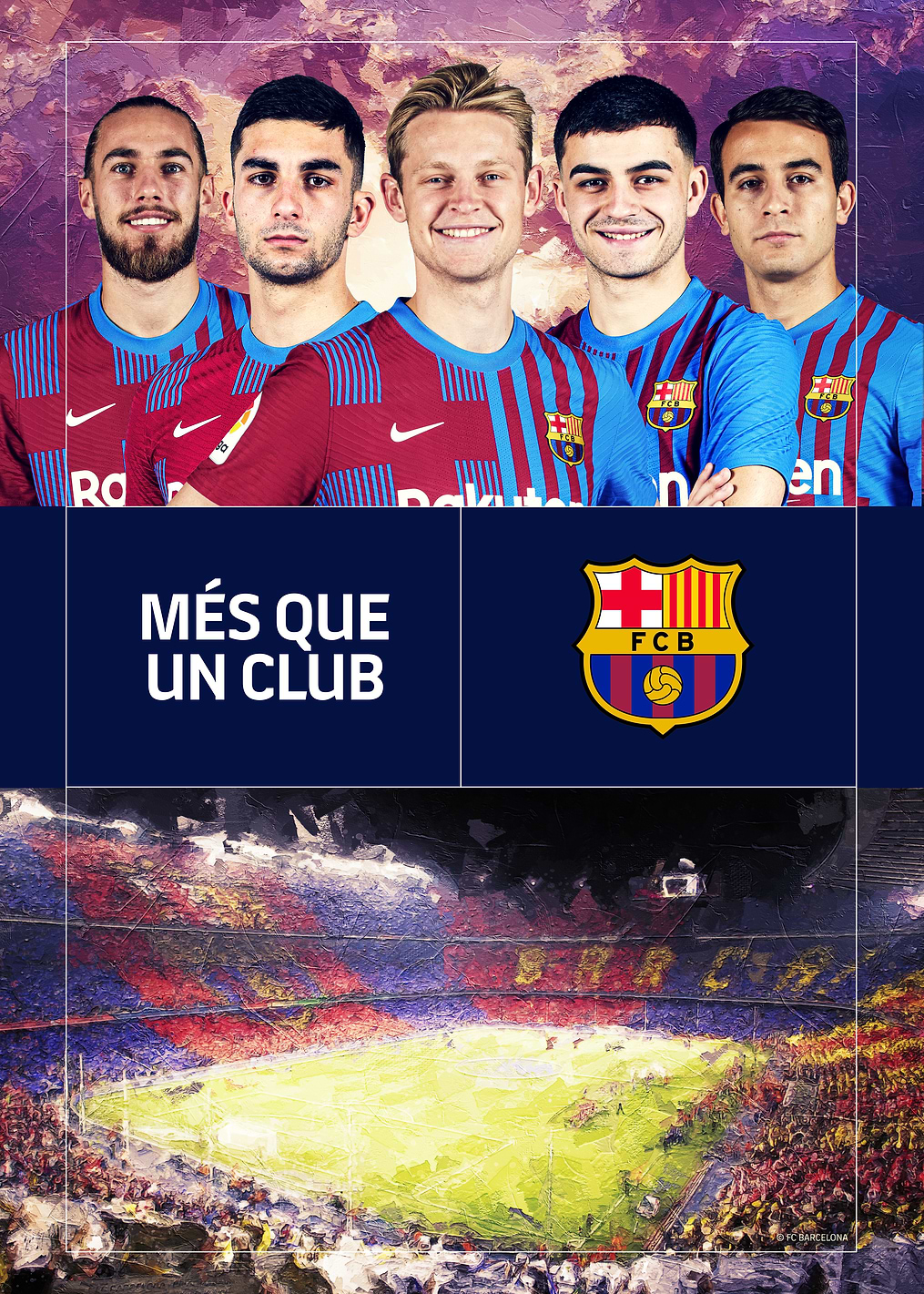 DeJong squad: постер из коллекции Barça