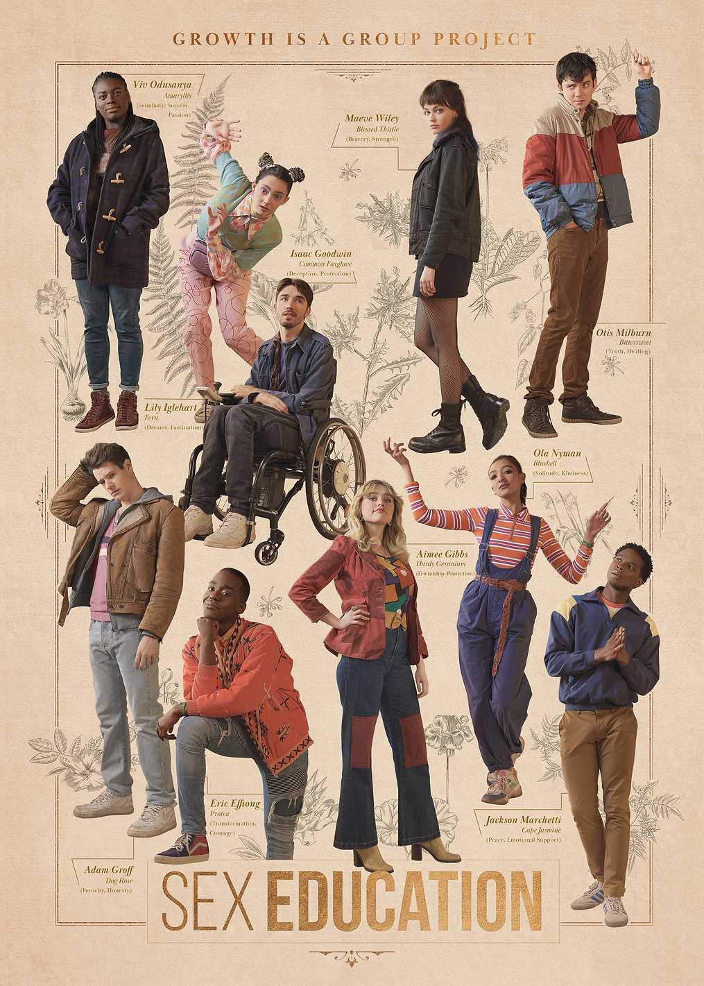 Season 3 Poster: постер из коллекции Sex Education