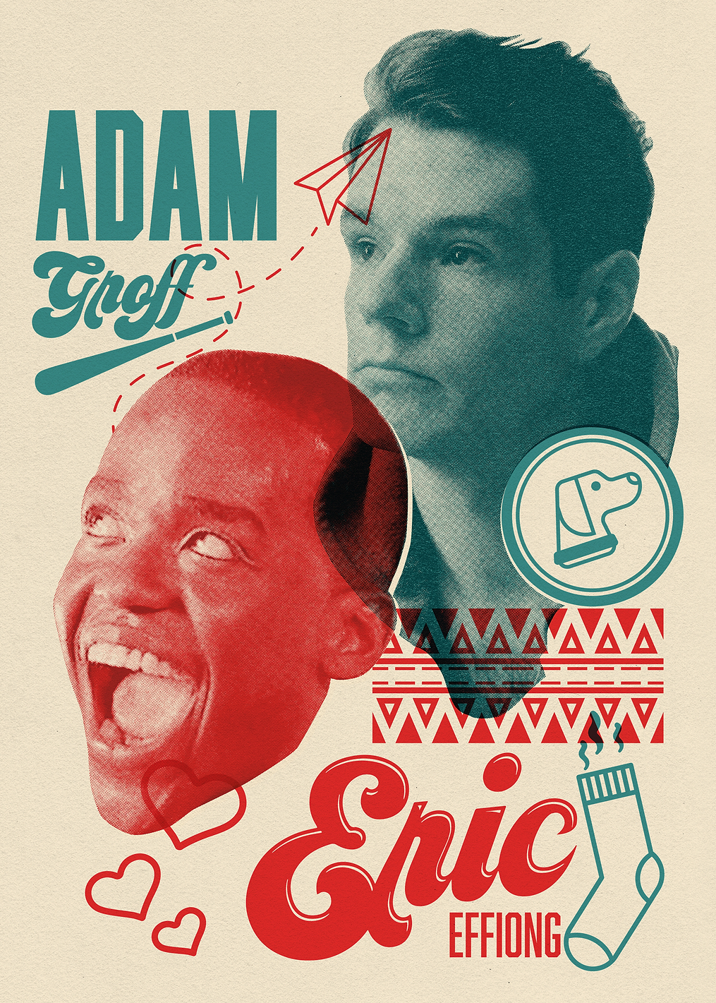 Adam & Eric Collage: постер из коллекции Sex Education