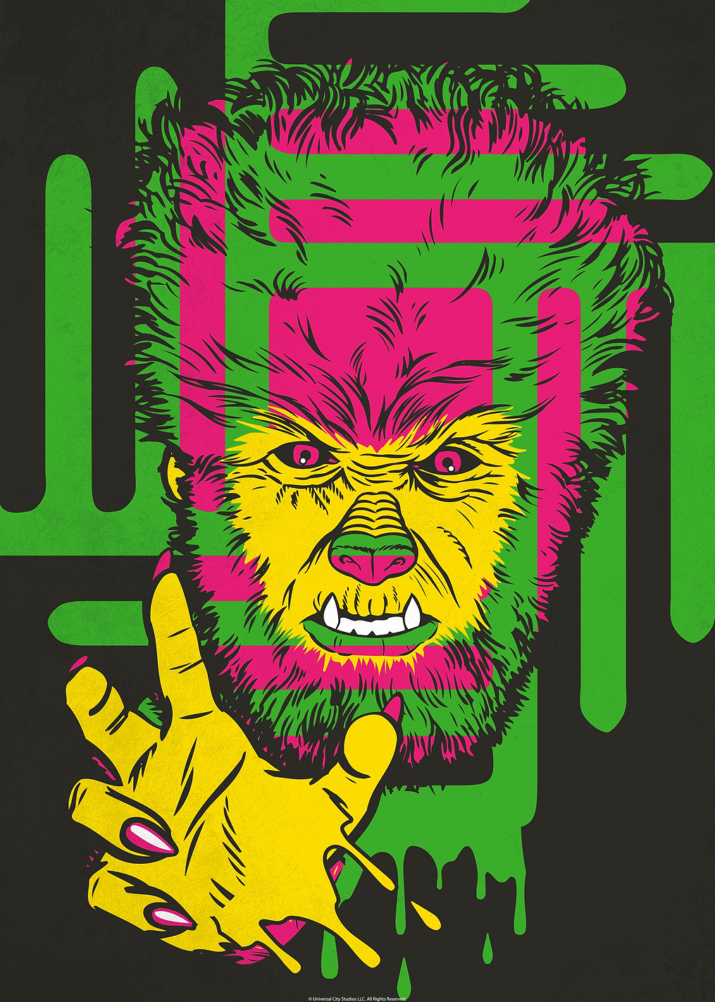 Wolfman portrait: постер из коллекции Universal Monsters