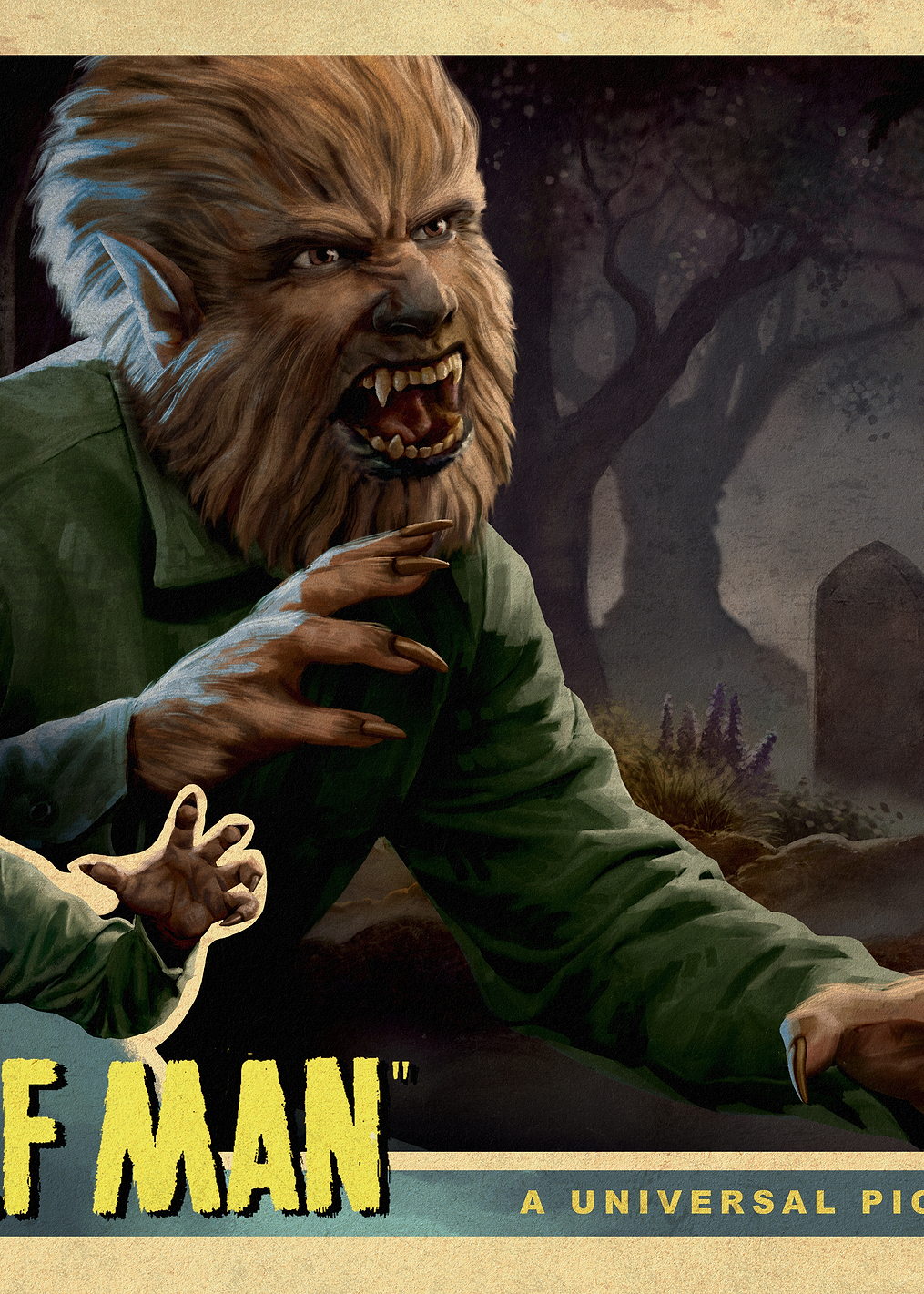 Wolf Man: постер из коллекции Universal Monsters