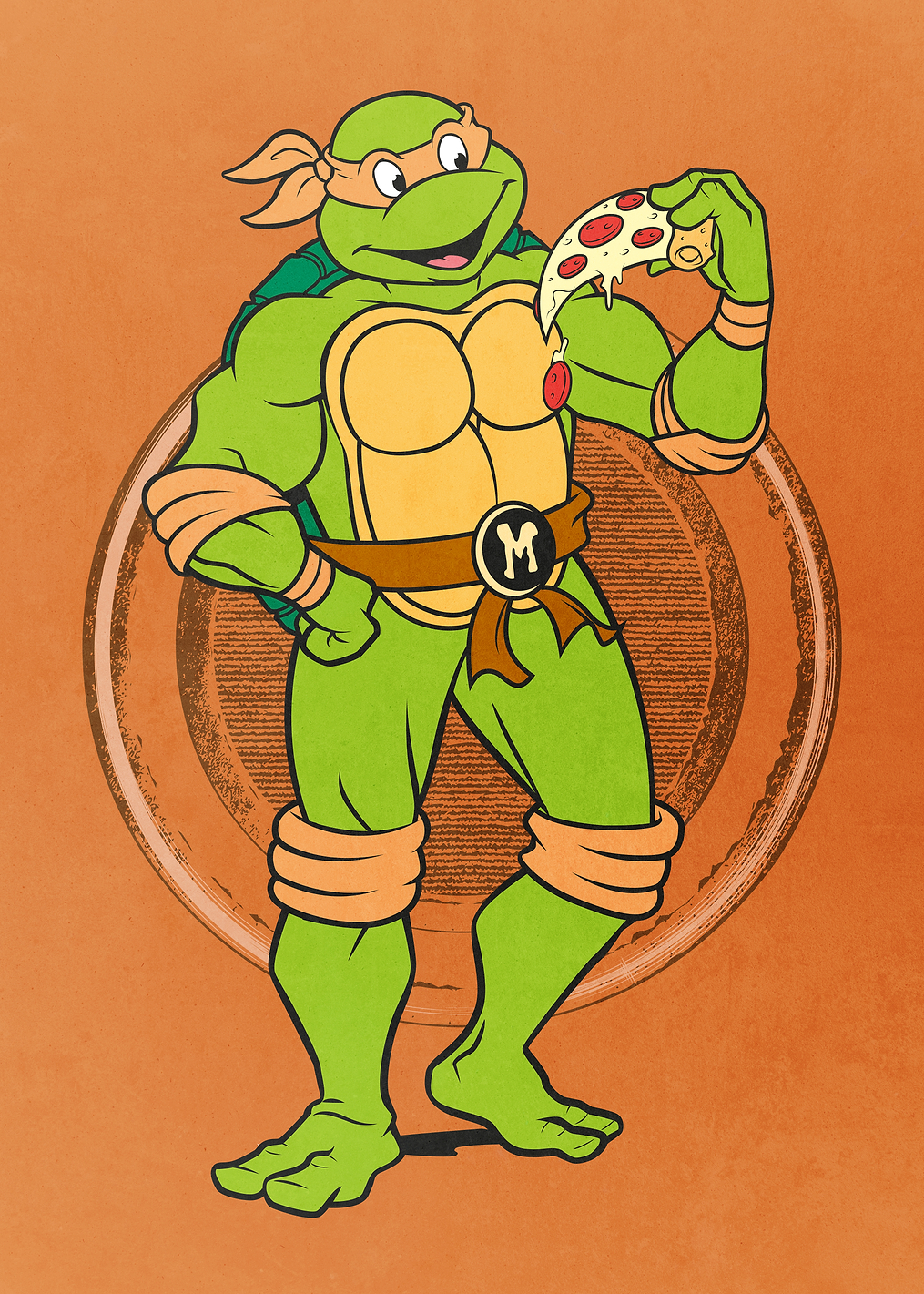 Michelangelo: постер из коллекции TMNT