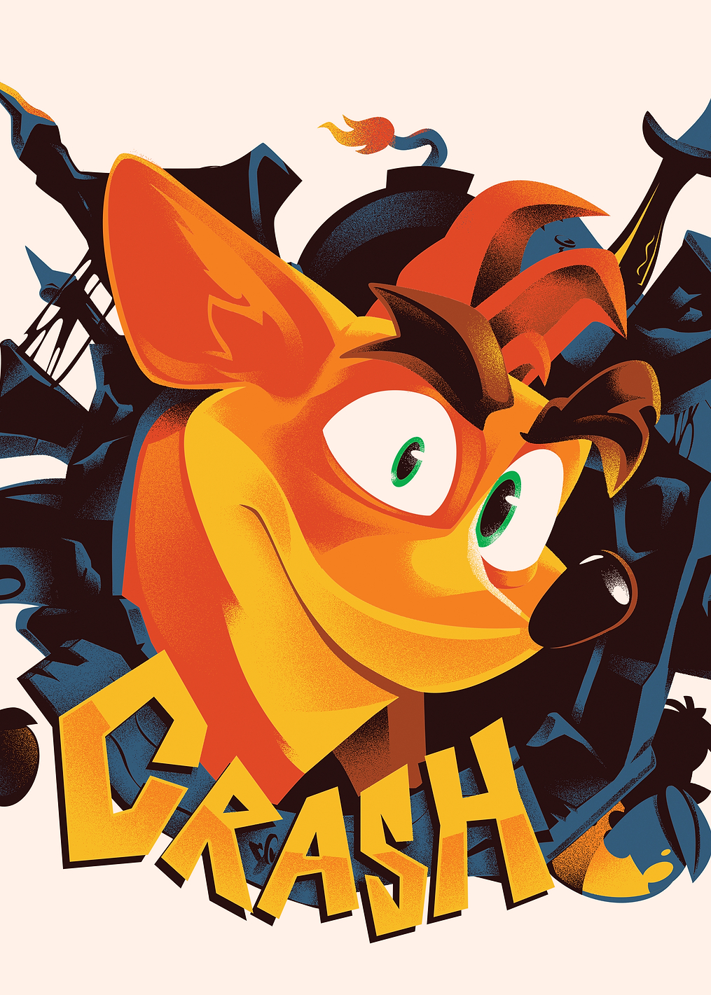 Crash Portrait: постер из коллекции Crash Bandicoot