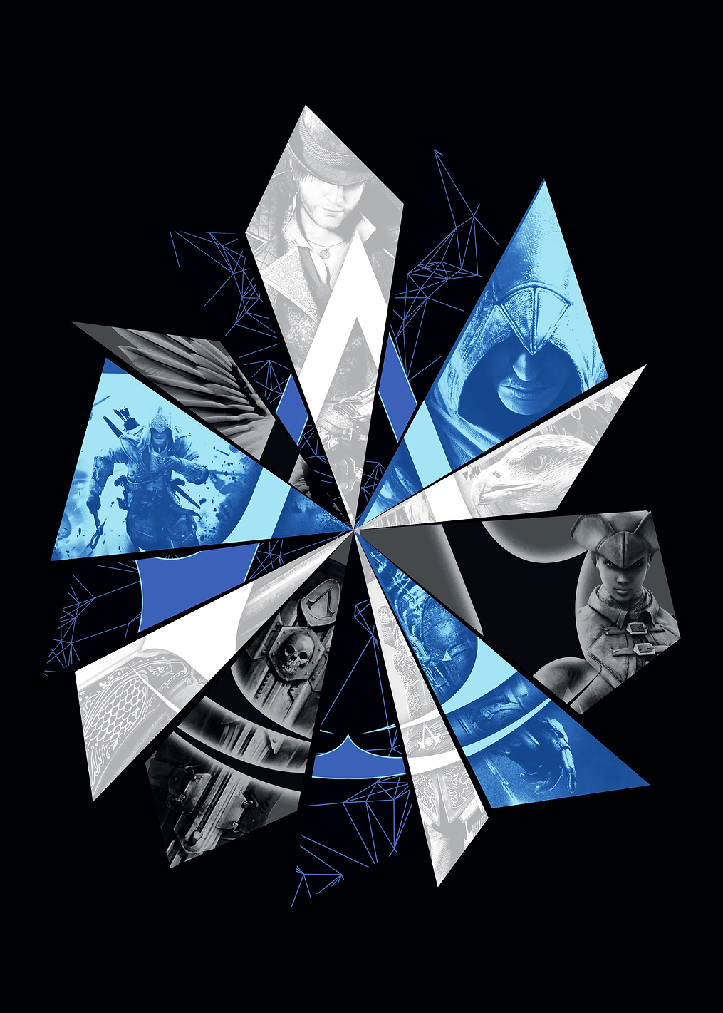 Blue Memory Fragments: постер из коллекции Assassin's Creed