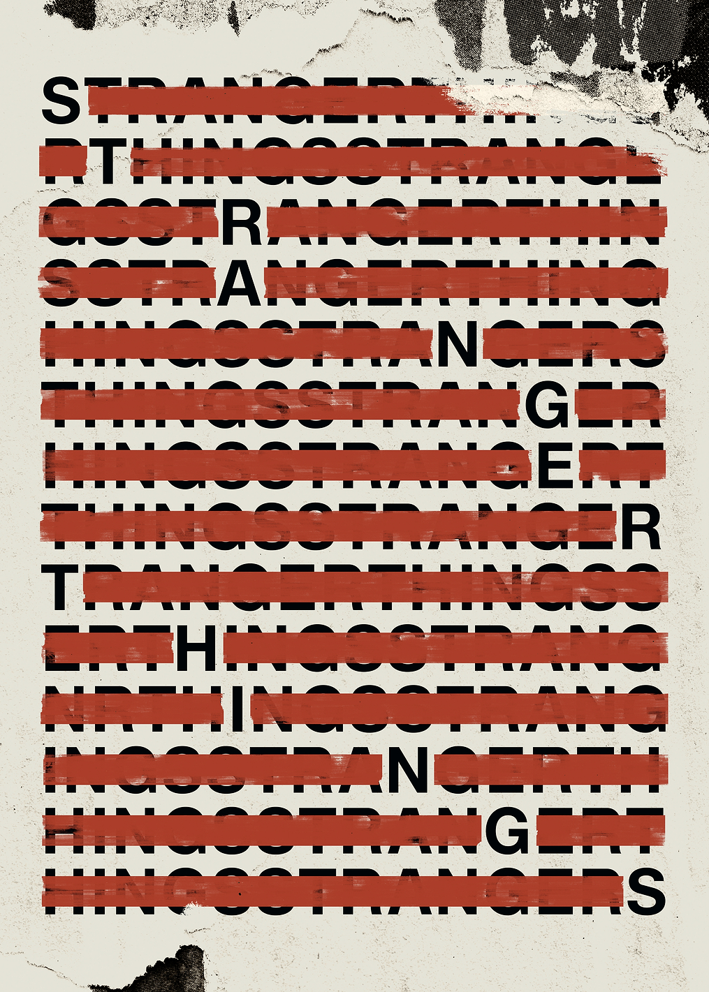 Stranger Things Typography: постер из коллекции Stranger Things Series