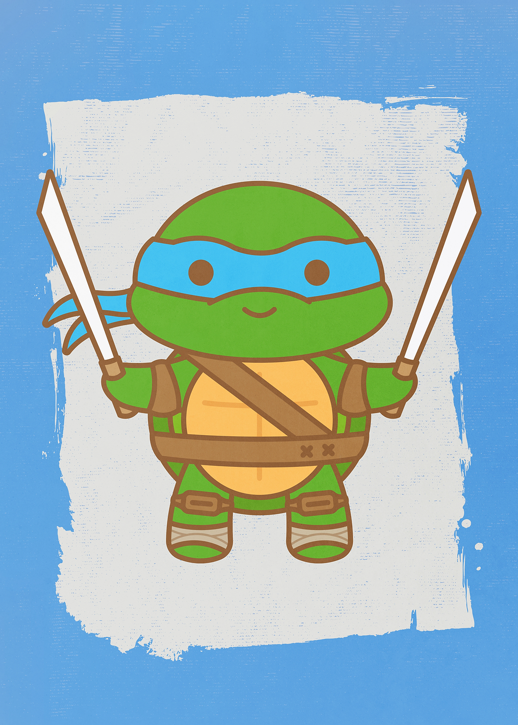 Kawaii Leo: постер из коллекции TMNT