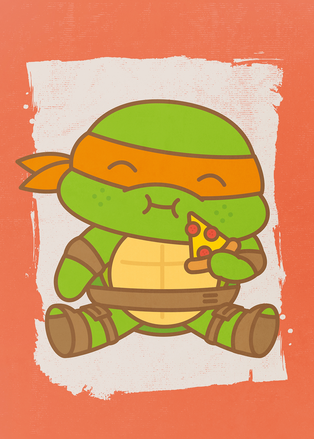 Kawaii Michelangelo: постер из коллекции TMNT