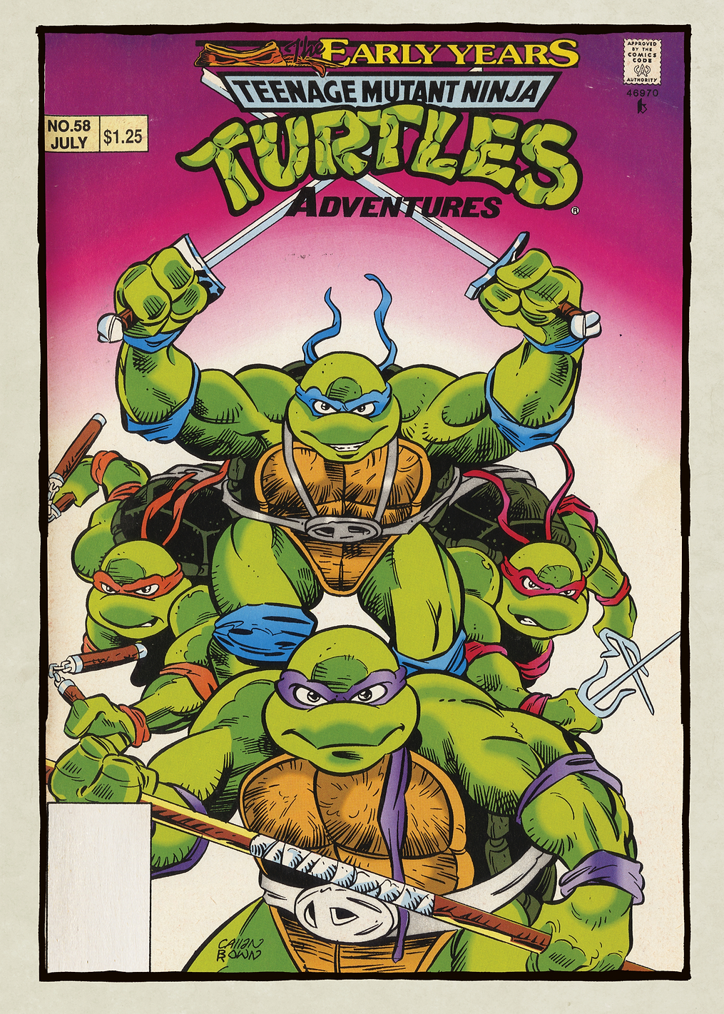 Early Years Adventures: постер из коллекции TMNT