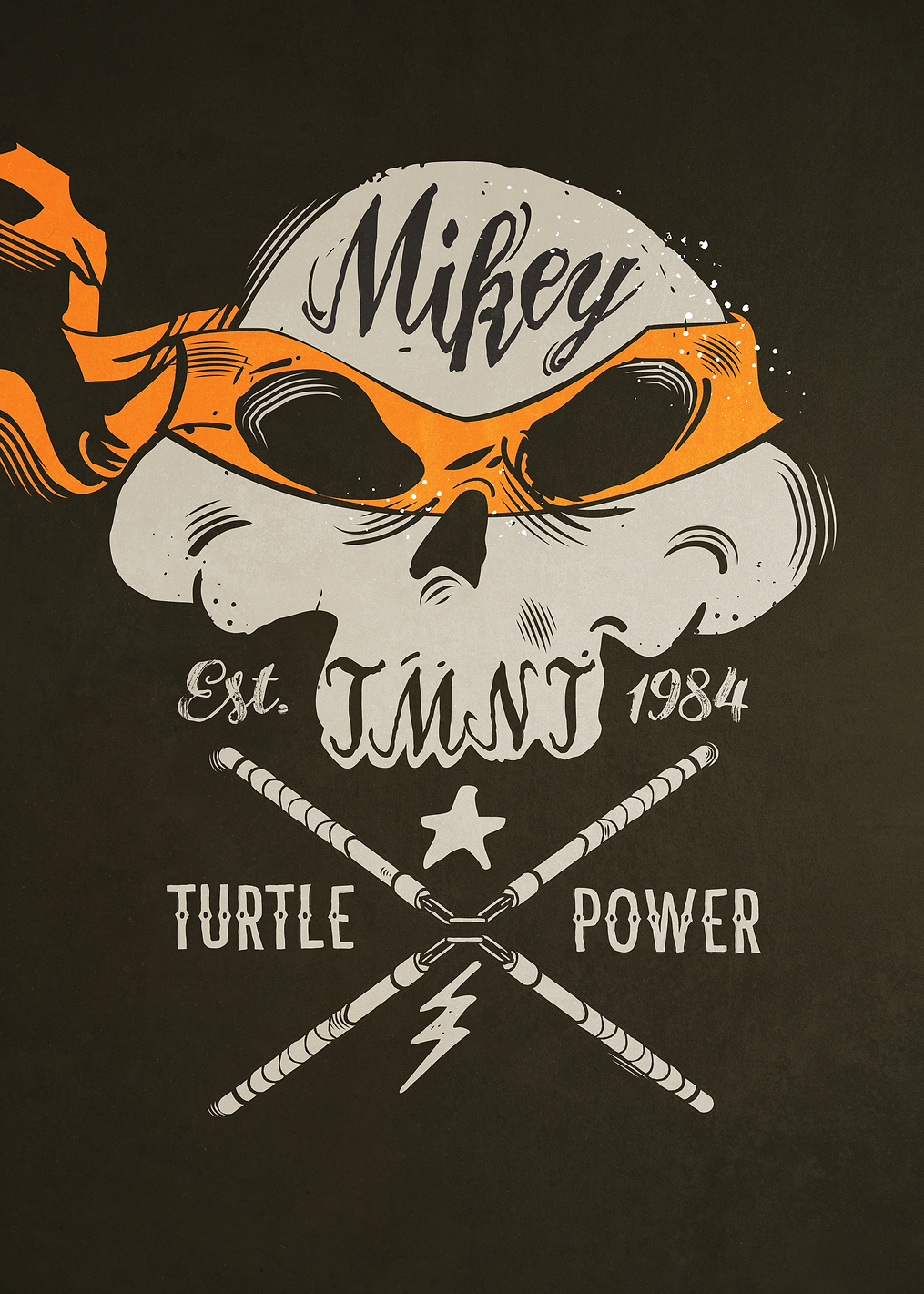 Mikey Turtle Power: постер из коллекции TMNT