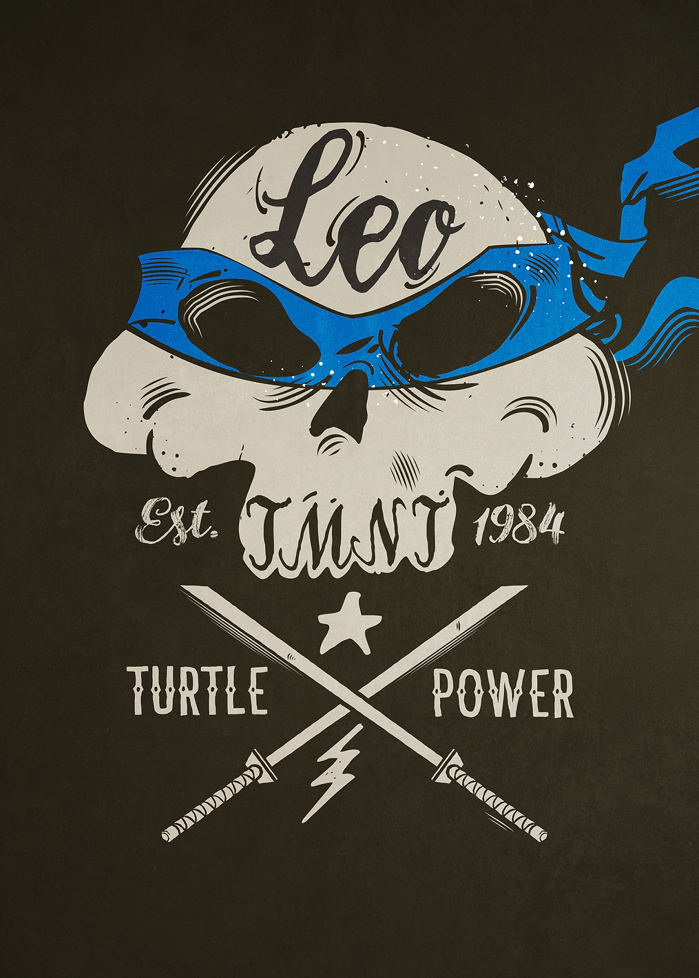 Leo Turtle Power: постер из коллекции TMNT