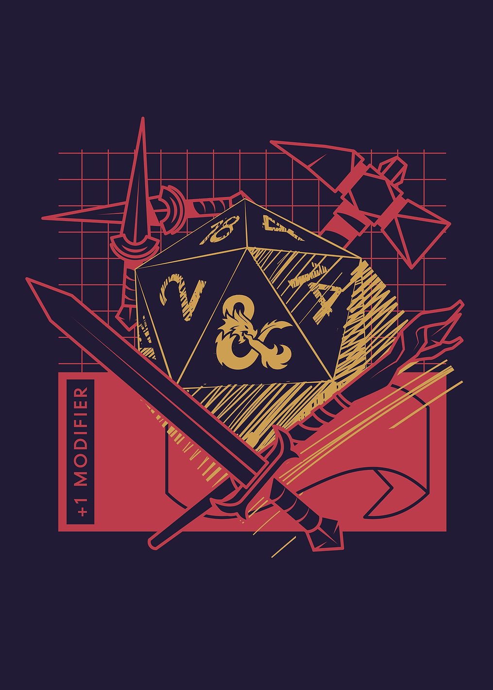 +1 Modifier: постер из коллекции Dungeons And Dragons