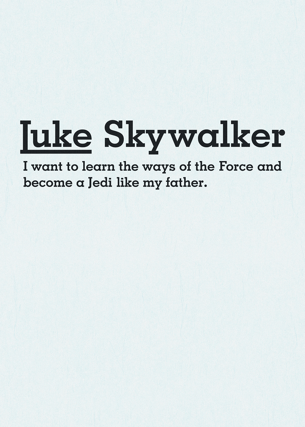 I want to learn: постер из коллекции Star Wars