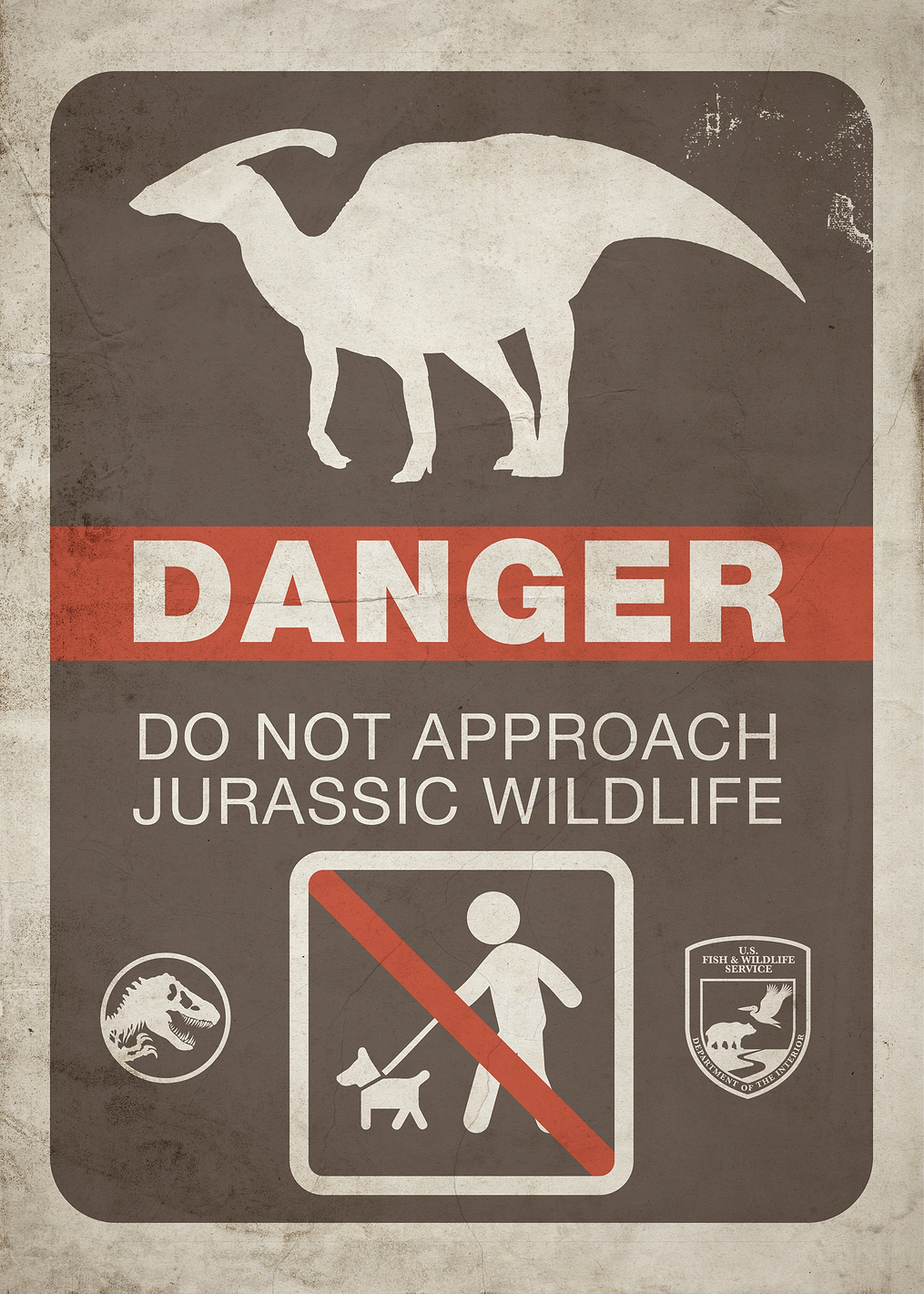 Do not approach wildlife: постер из коллекции Jurassic World