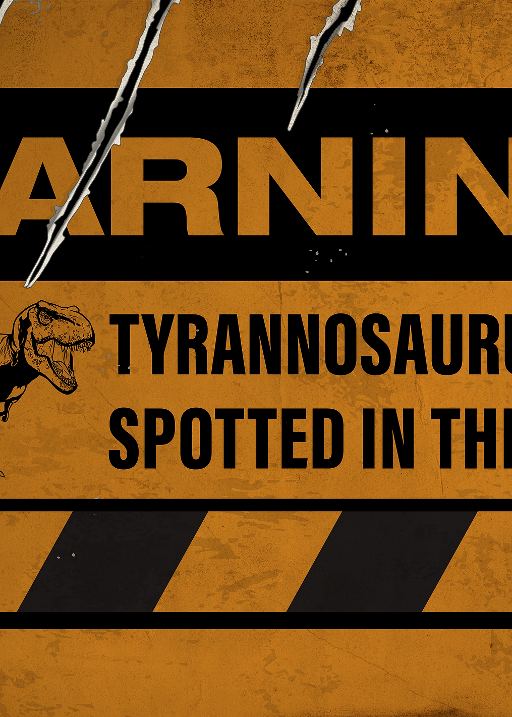 T. Rex spotted in the area: постер из коллекции Jurassic World