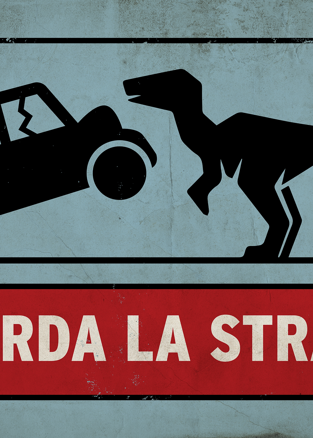 Guarda la strada: постер из коллекции Jurassic World