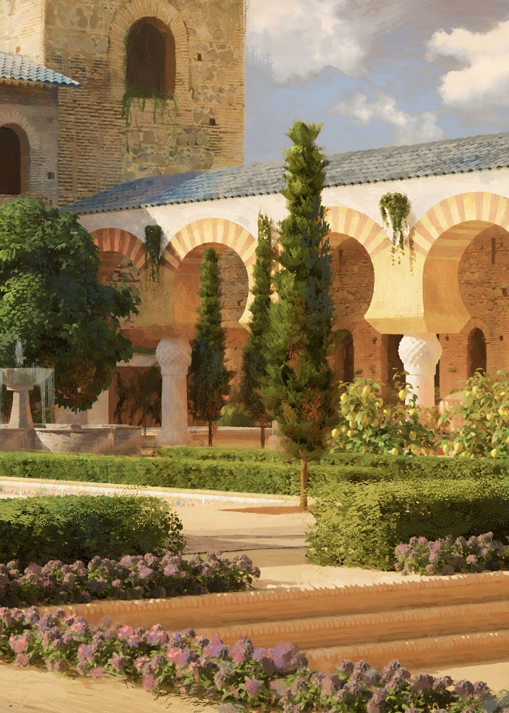 Iberian Courtyard: постер из коллекции Crusader Kings III