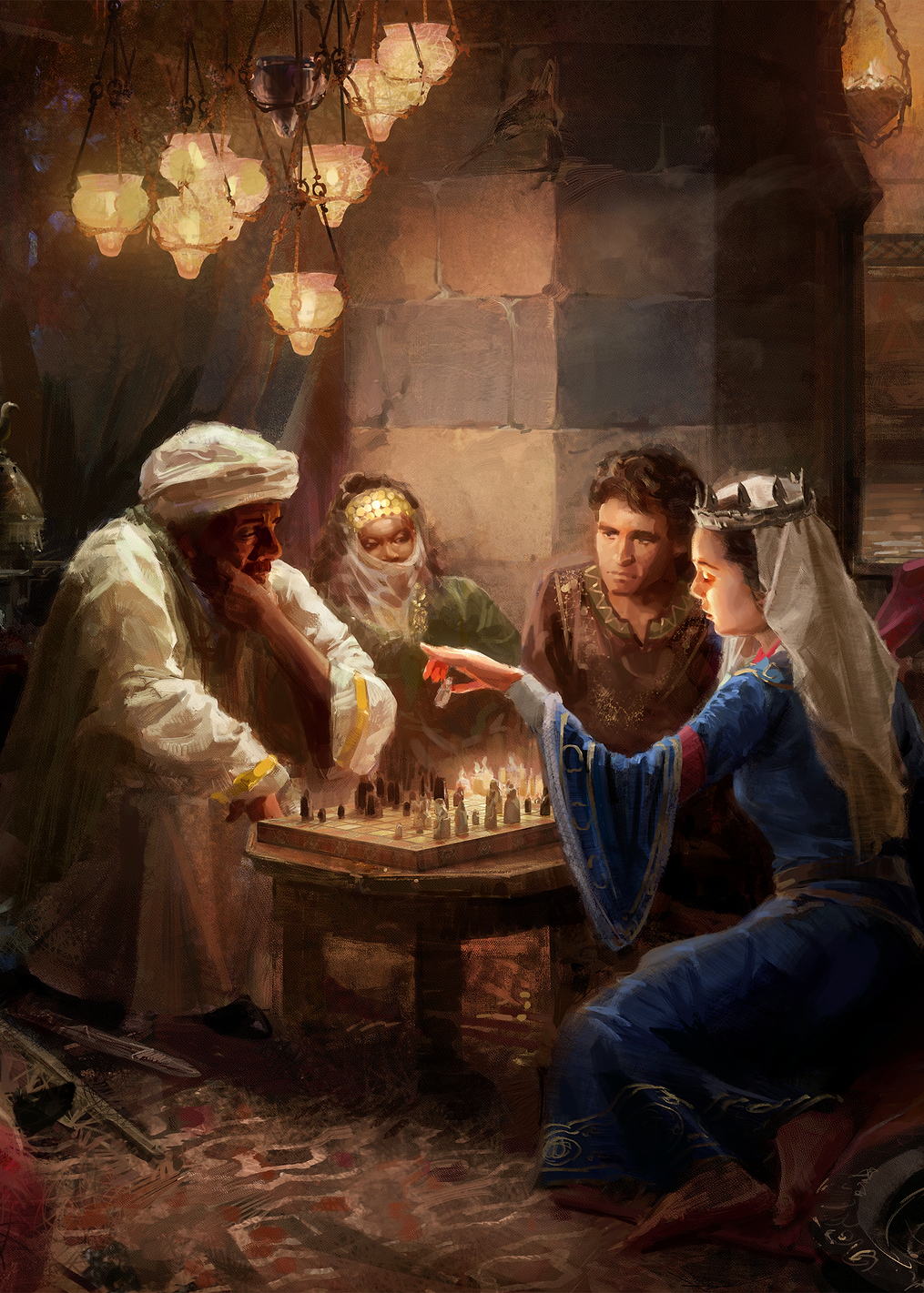 Playing Chess: постер из коллекции Crusader Kings III