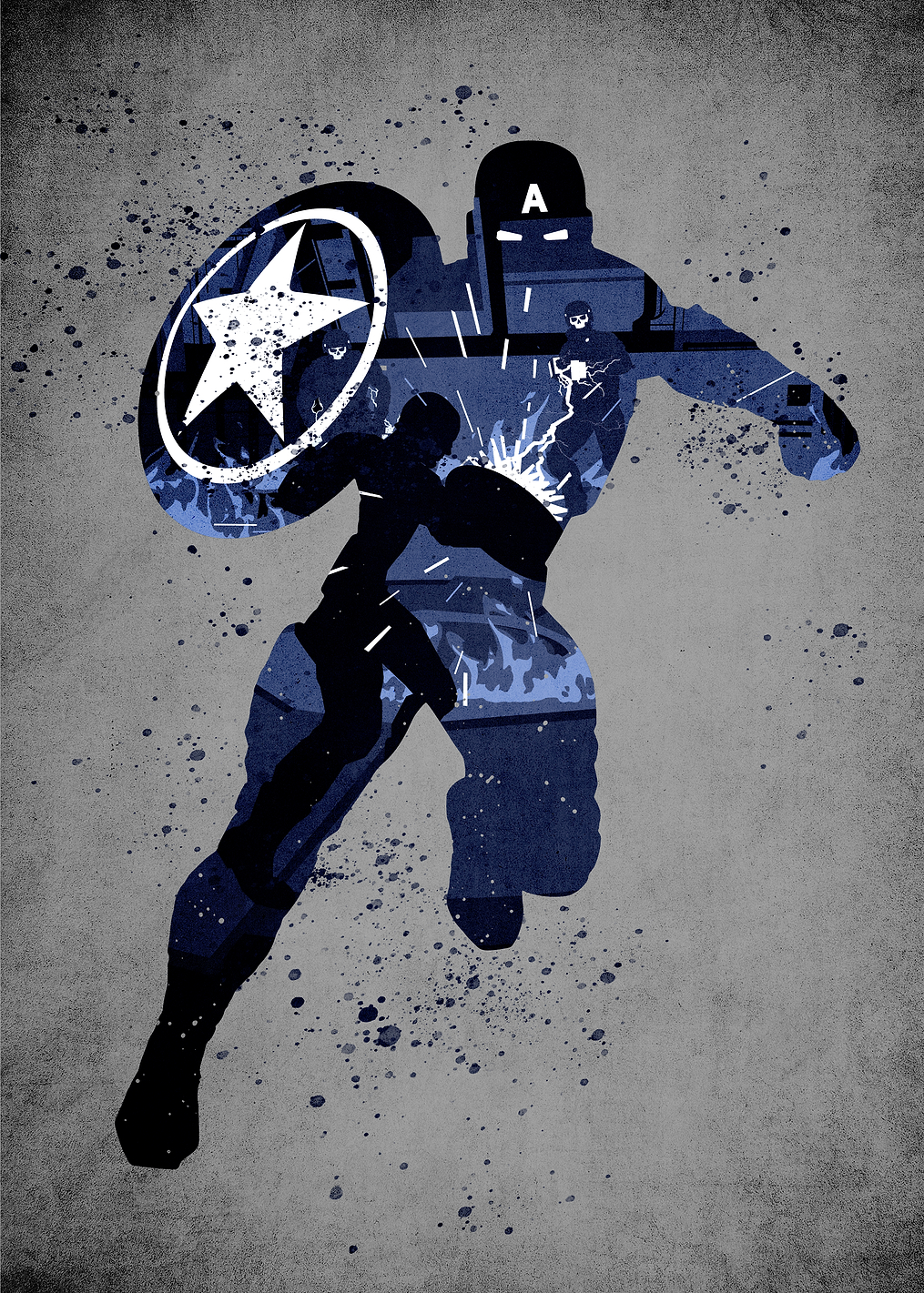 Captain: постер из коллекции Marvel