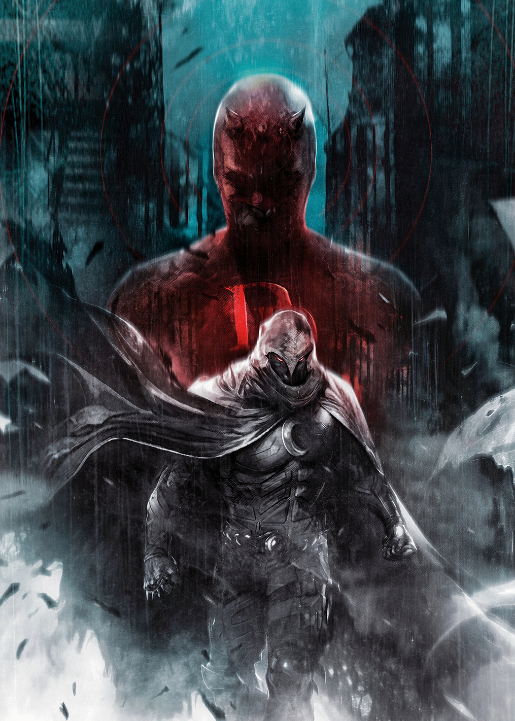 Daredevil & Moon Knight: постер из коллекции Marvel
