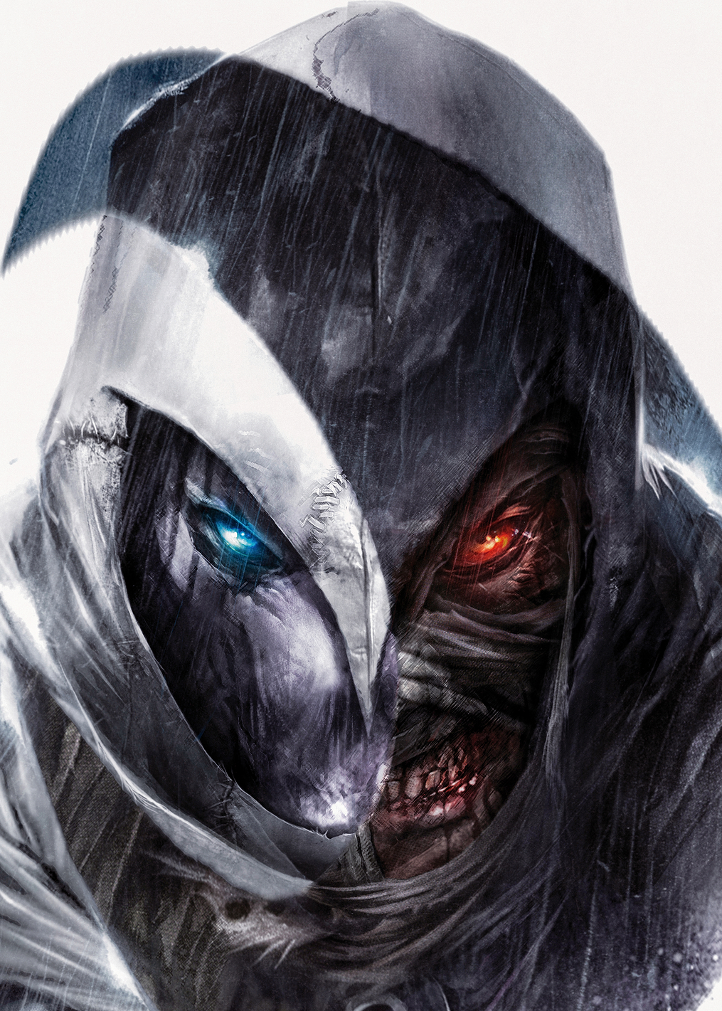 Moon Knight's real face: постер из коллекции Marvel