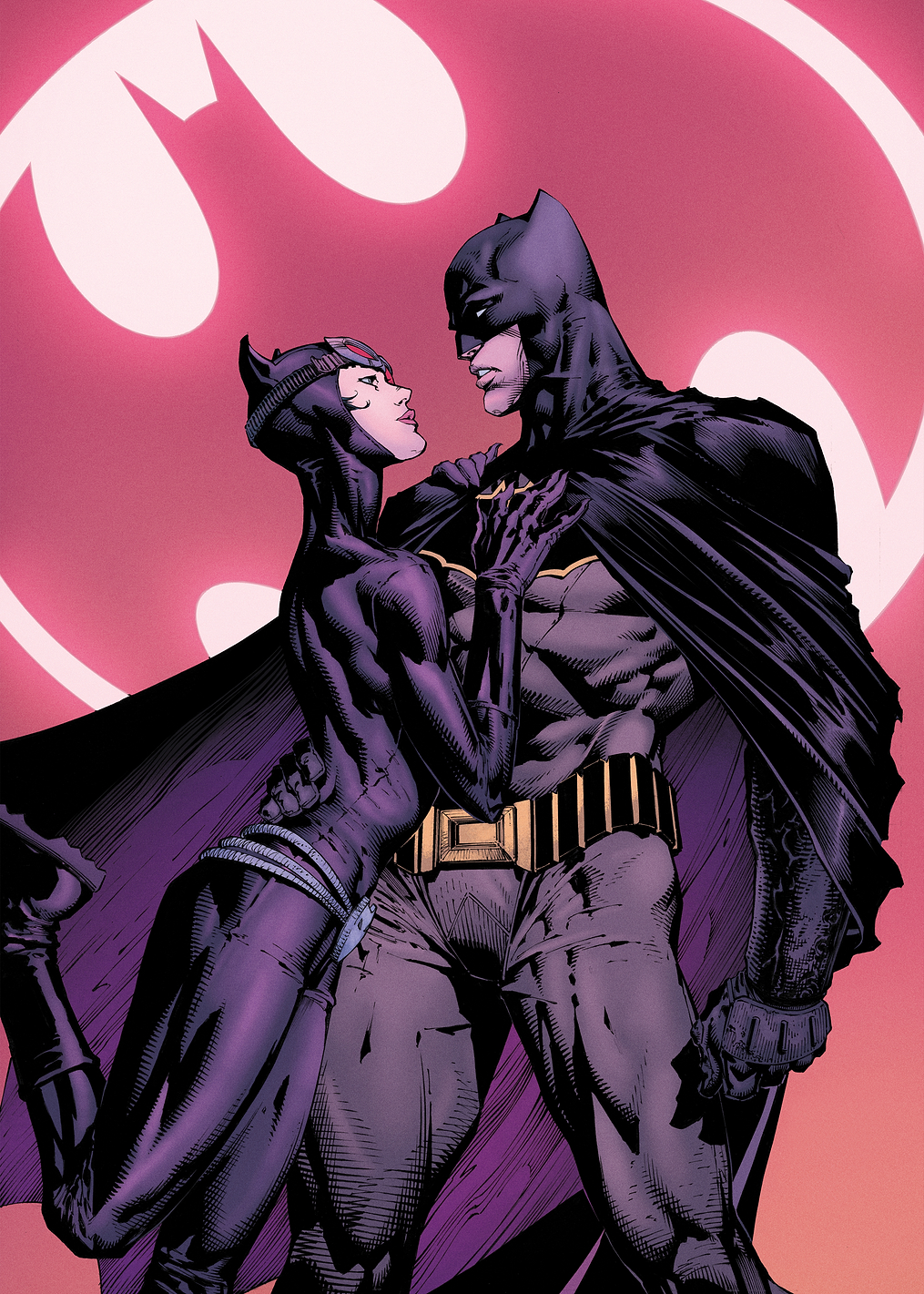 Catwoman with Batman: постер из коллекции DC Comics