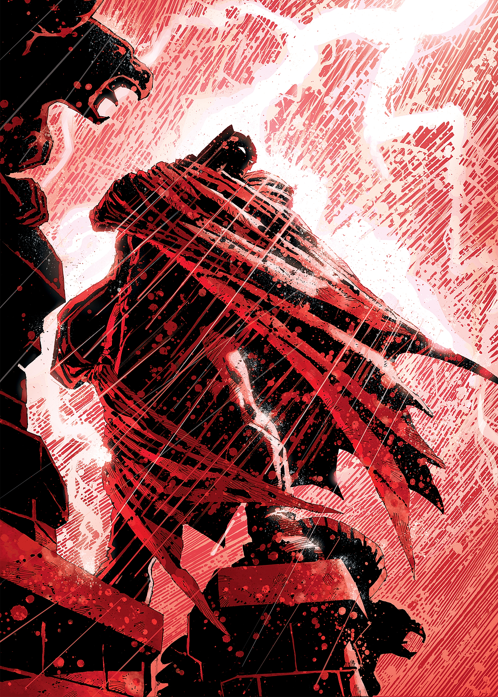 Batman in the rain: постер из коллекции DC Comics