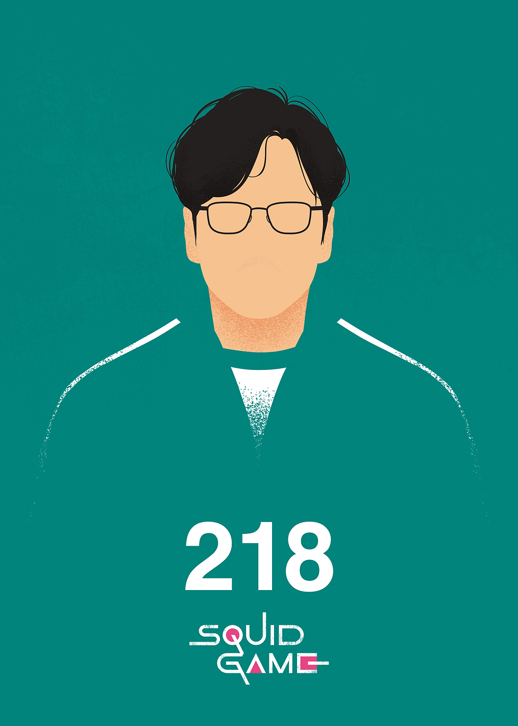 Player 218: постер из коллекции Squid Game