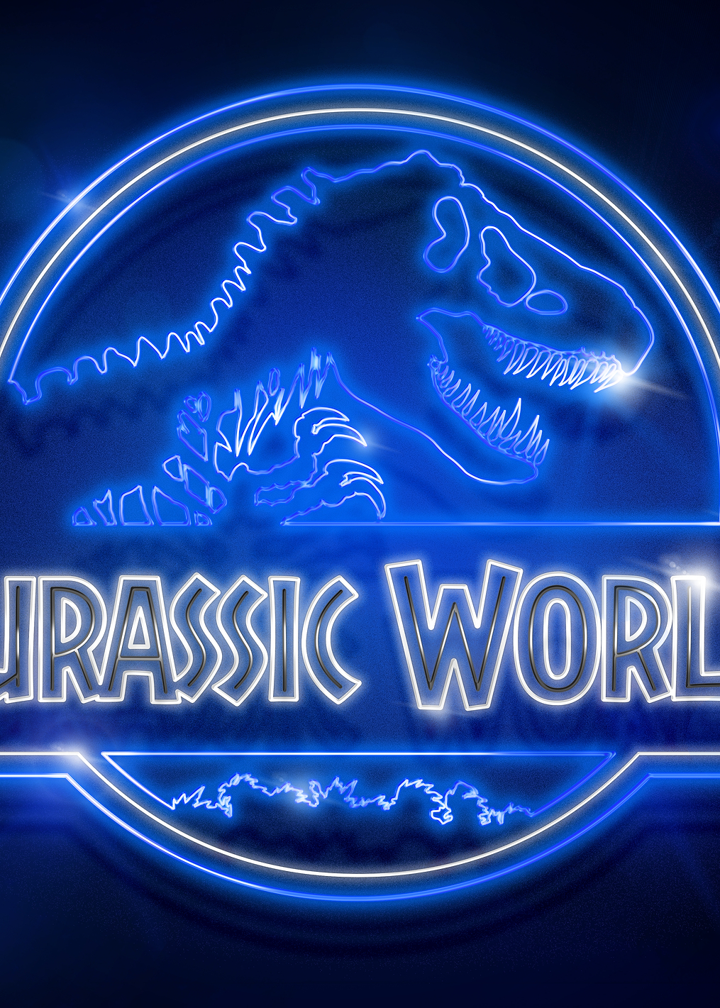 Jurassic World neon: постер из коллекции Jurassic World