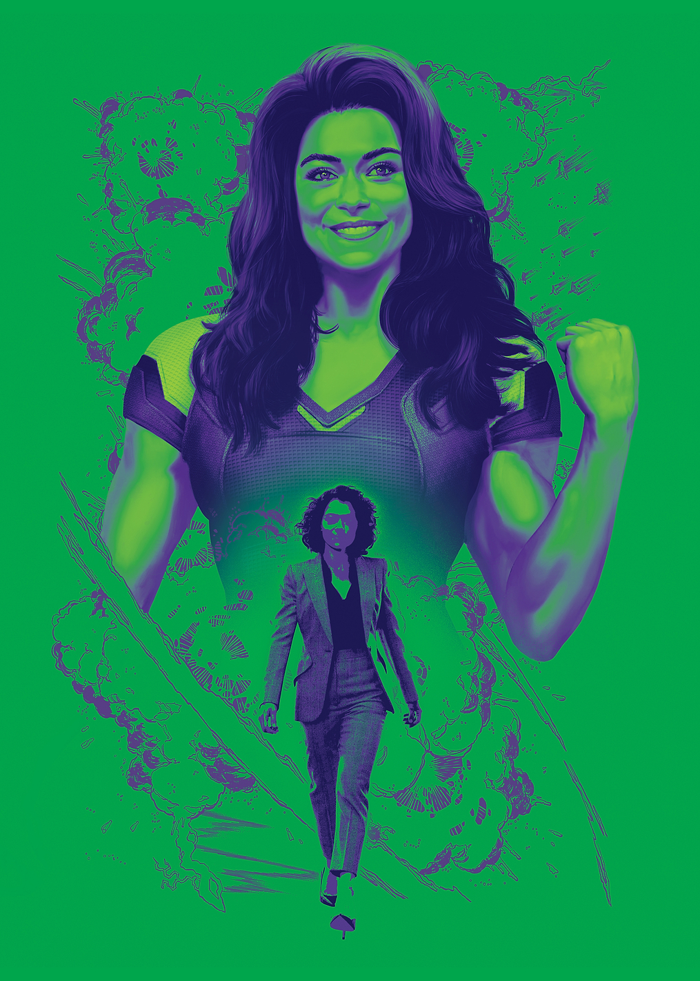 I'm green: постер из коллекции Marvel
