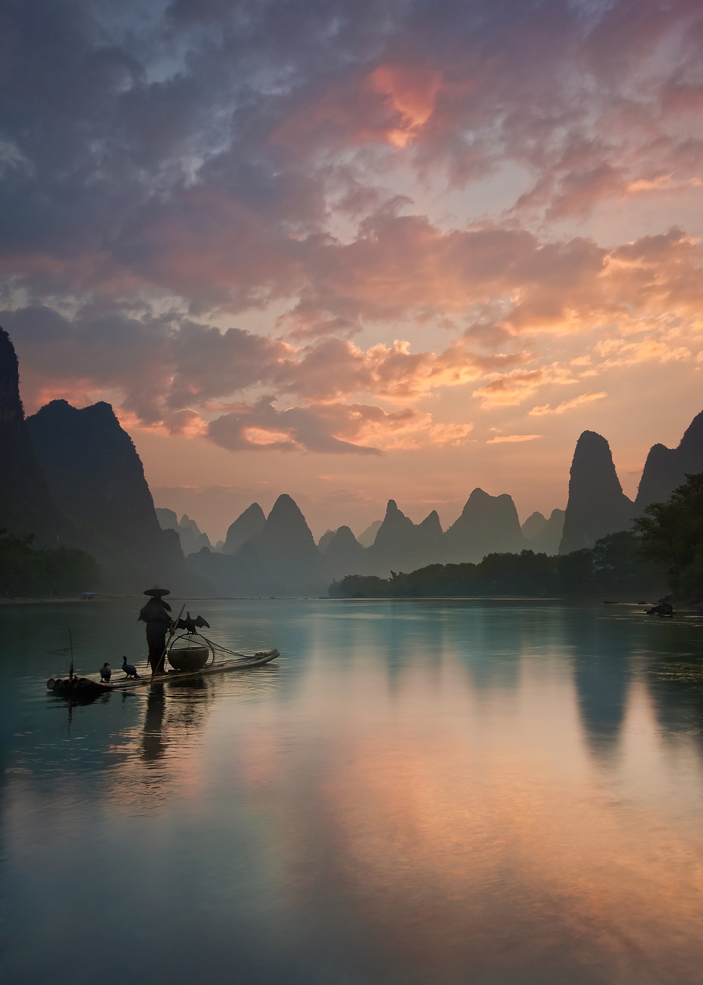 Li River Sunrise: постер из коллекции World Class Photos