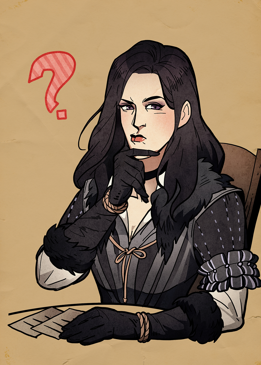 Confused Yennefer: постер из коллекции The Witcher