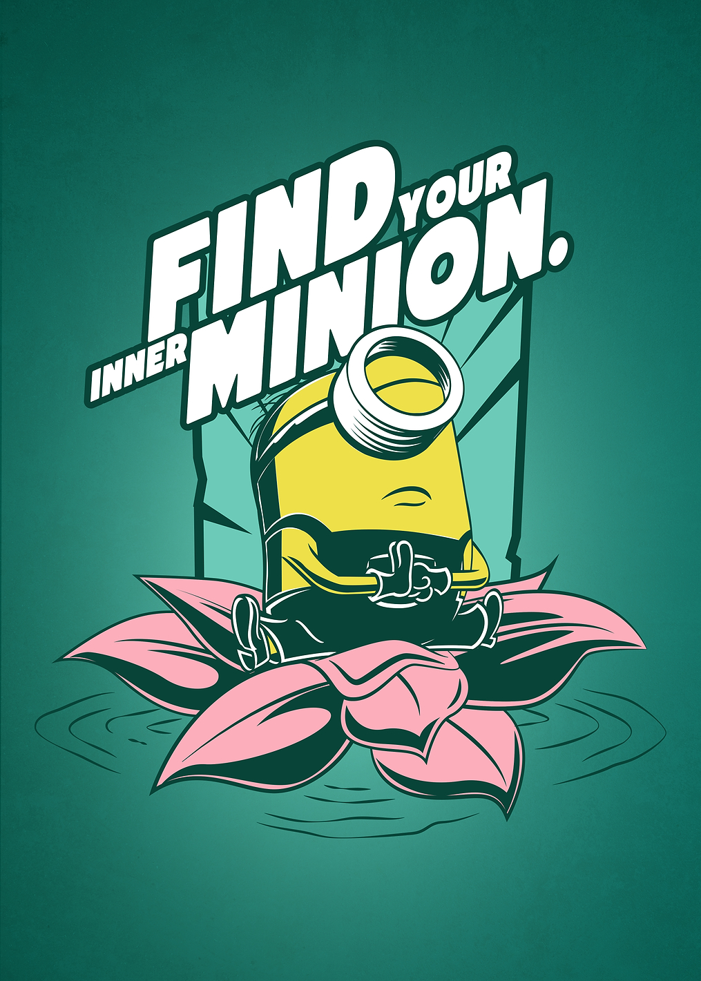 Meditate to find yourself: постер из коллекции Minions