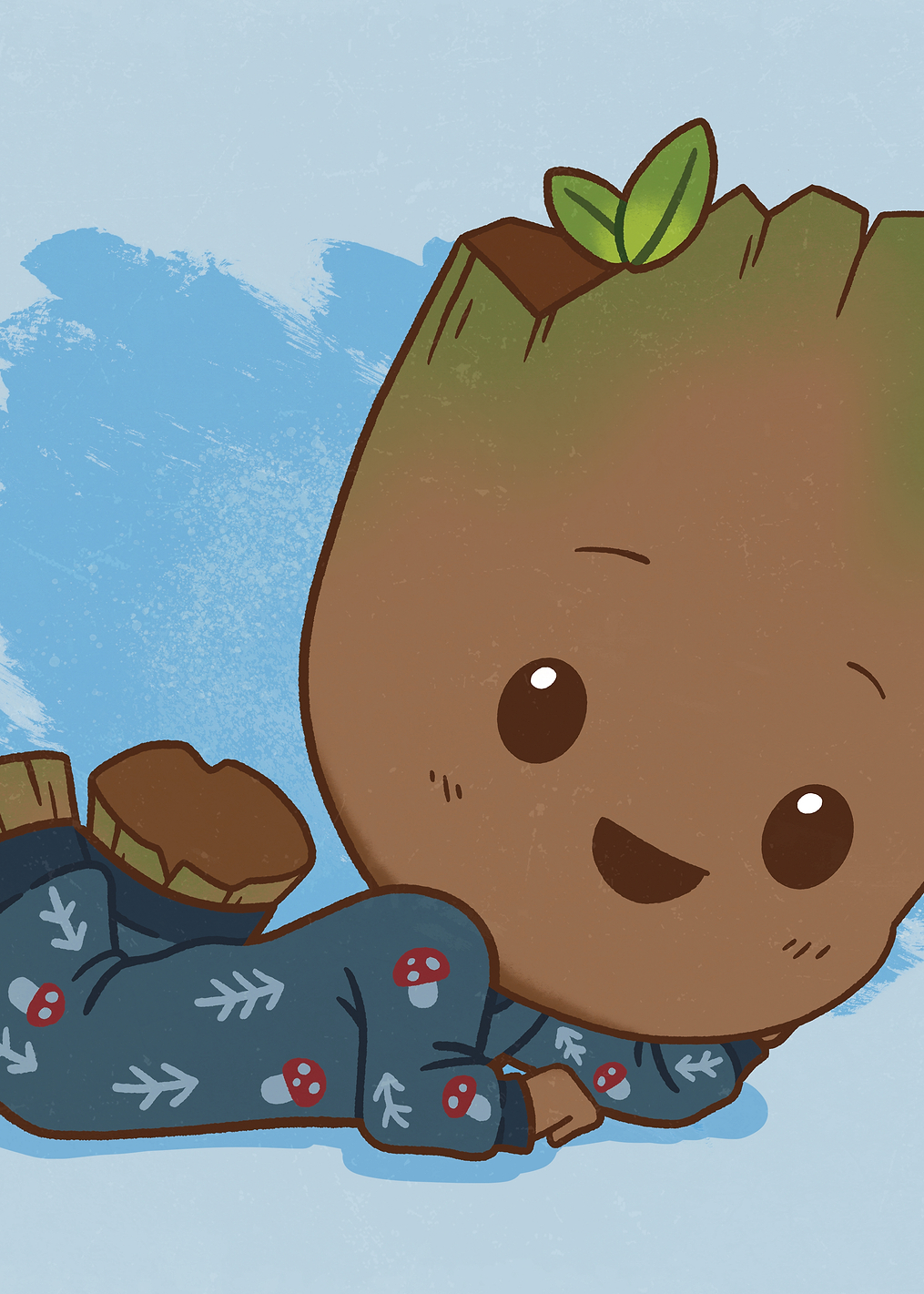 Cartoon Groot: постер из коллекции Marvel