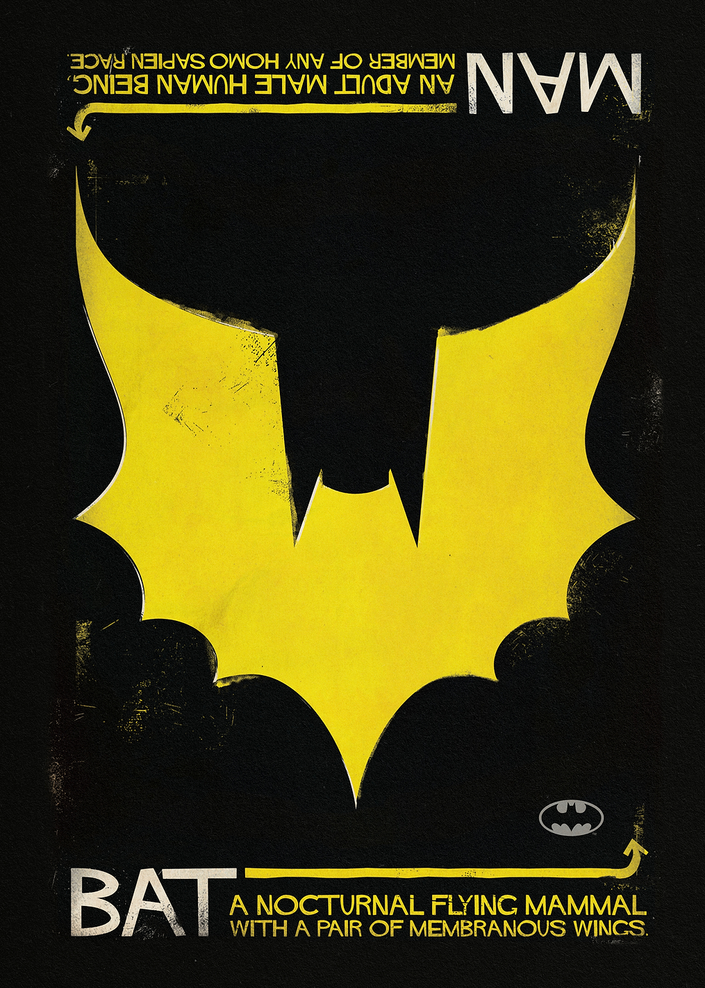 Bat Man: постер из коллекции DC Comics
