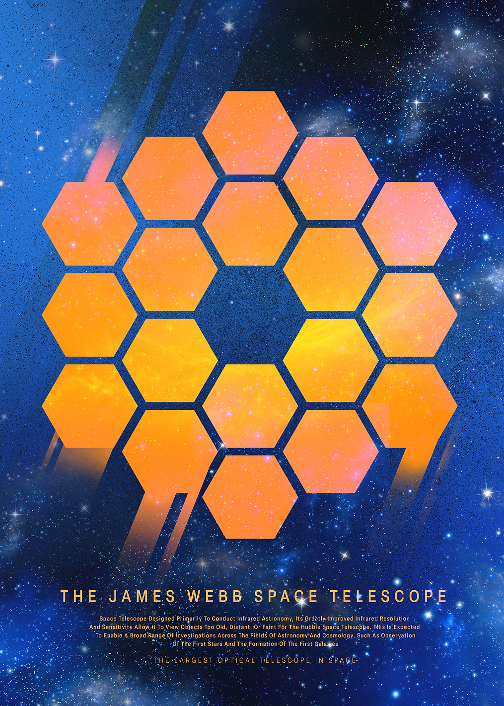 Honeycomb in space: постер из коллекции Inspired by NASA