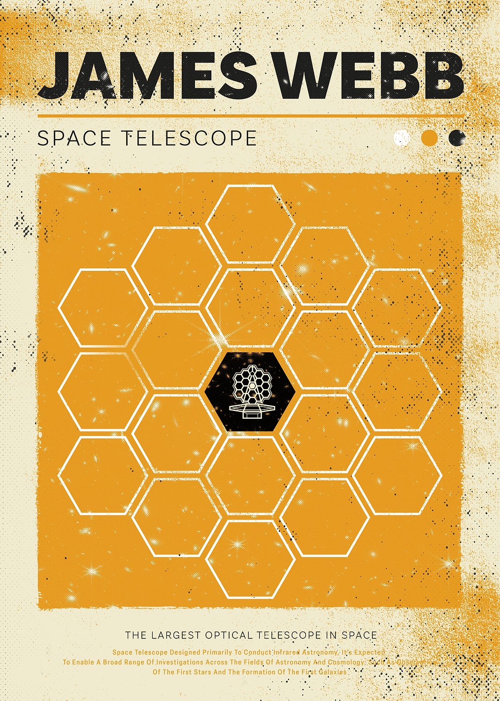 James Webb Honeycomb: постер из коллекции Inspired by NASA