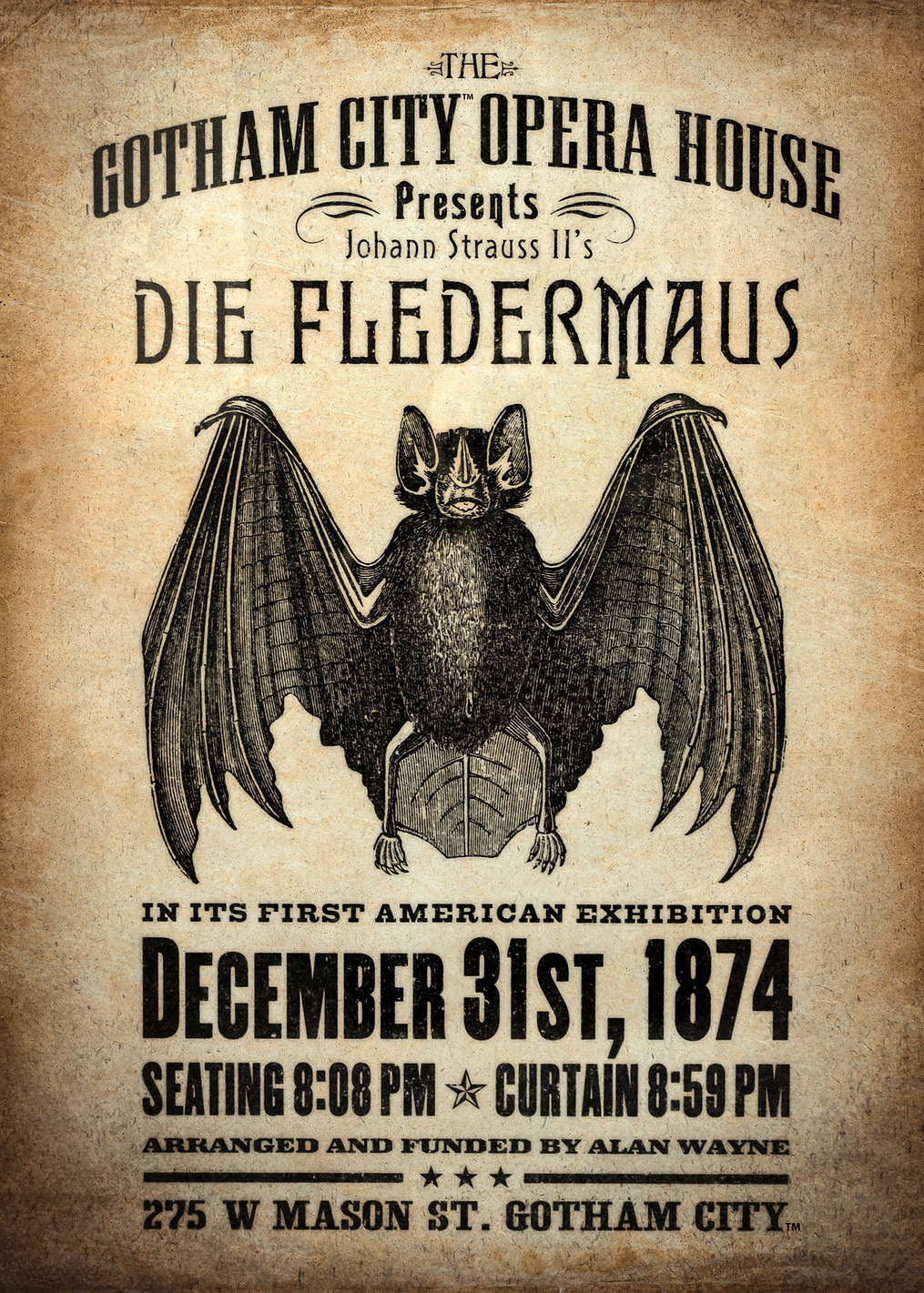 Die Fledermaus: постер из коллекции DC Comics
