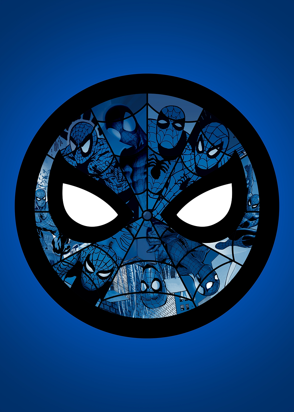 Spider-man blue logo: постер из коллекции Marvel